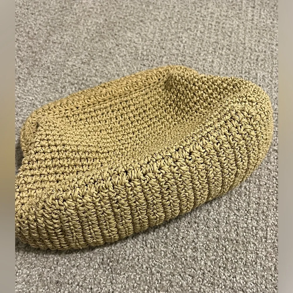 Raffia Clutch Bag, Boho Bag, Vintage Clutch Bag, Cloud Bag, Dumpling Clutch Bag - Picture 5 of 5